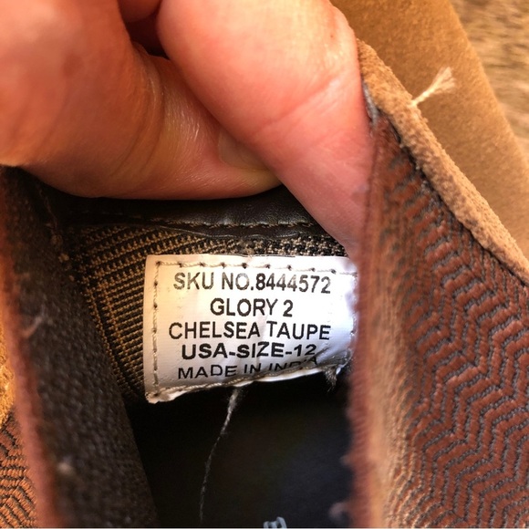 Crown Vintage glory 2 Chelsea boot taupe suede size 12 - Picture 7 of 9